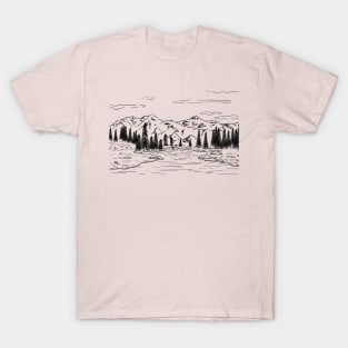 Nature T Shirts for Women, adventure shirt, get outdoors graphic tee, travel t shirts, womens shirts, hiking, mountains, hiker shirts T-Shirt